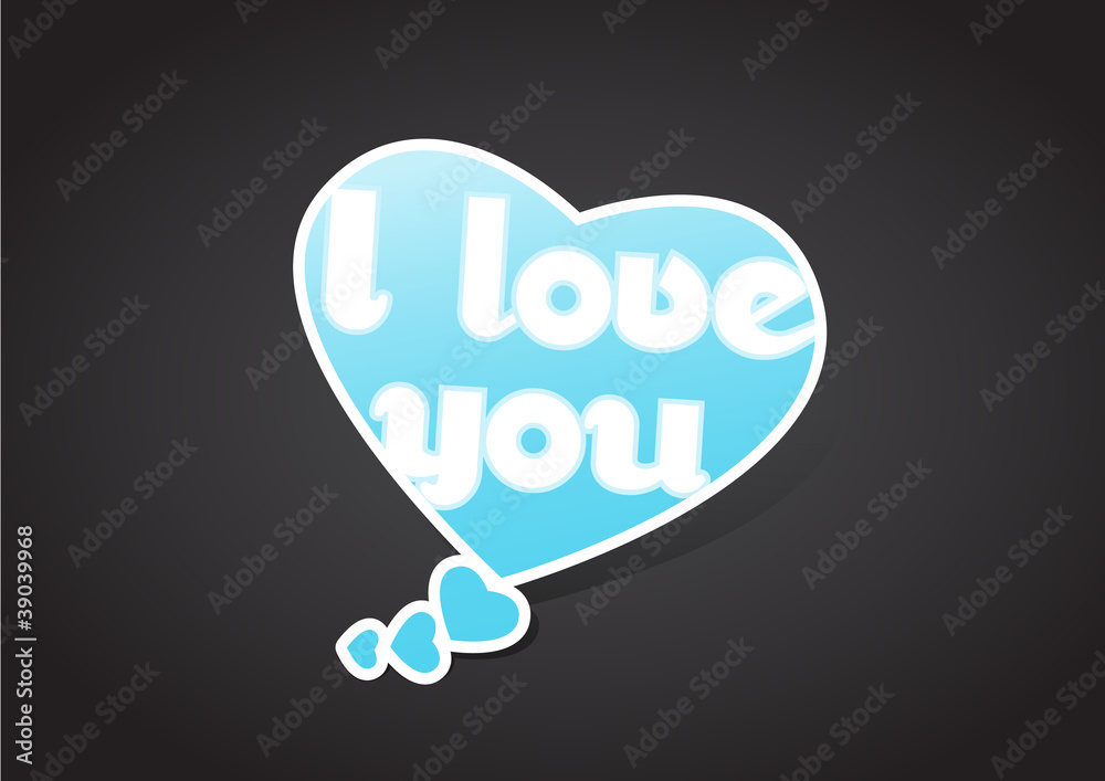 Valentine's heart message bubble. Valentine's heart message bubble.