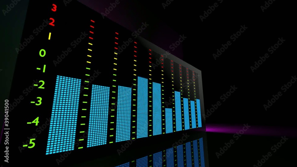 Vu meter, music concept