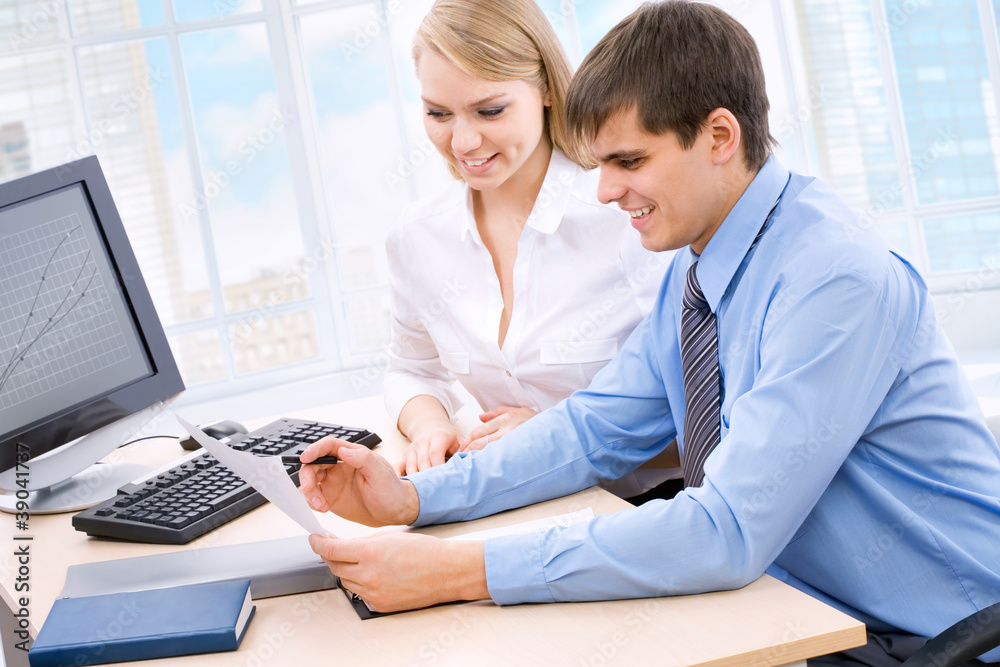 Fototapeta premium Business collegues