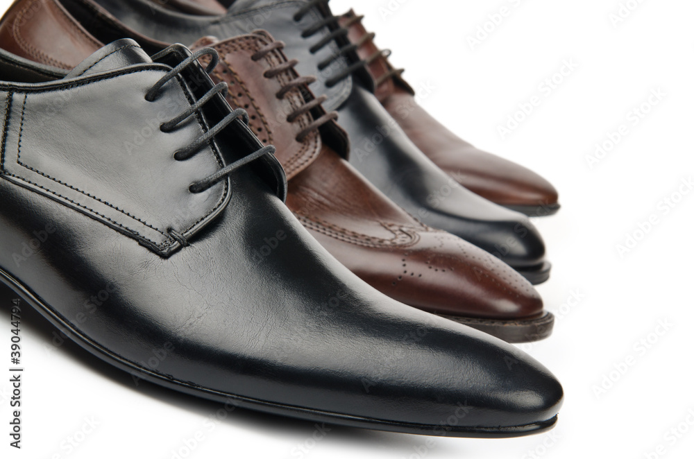 Male shoes in fashion concept Male shoes in fashion concept