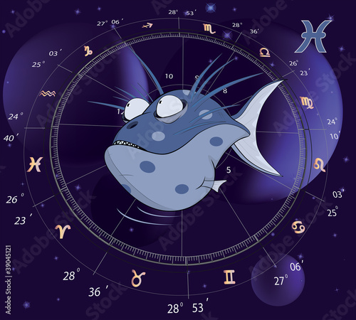 Pisces Zodiac Sign. Fish