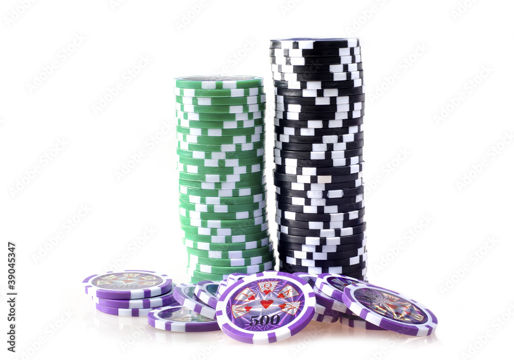 Fototapeta premium chips for poker