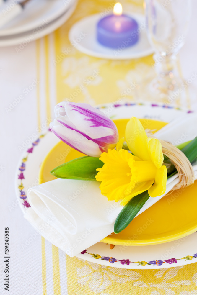 spring place setting