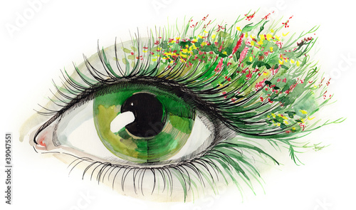 green human eye (series C) photo