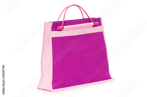 Woman accessory - stylish bag on white