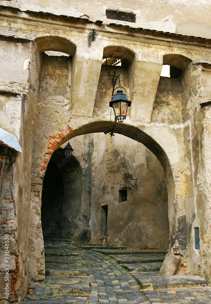 medieval castle  entrance