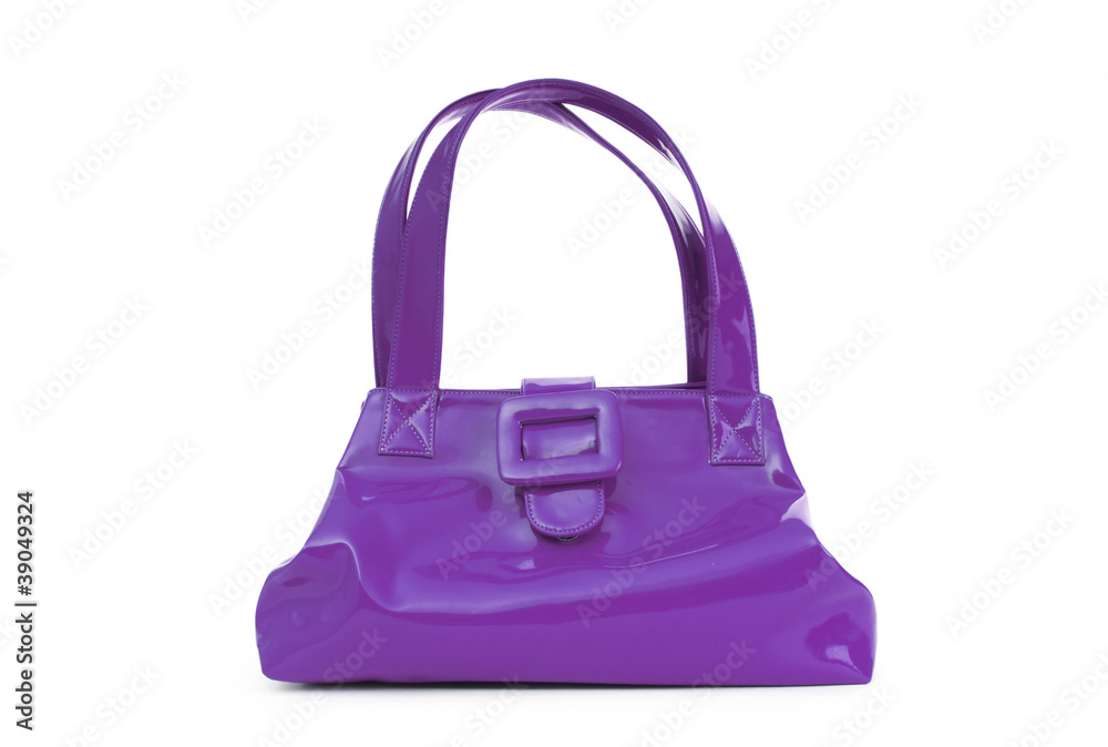 Woman accessory - stylish bag on white