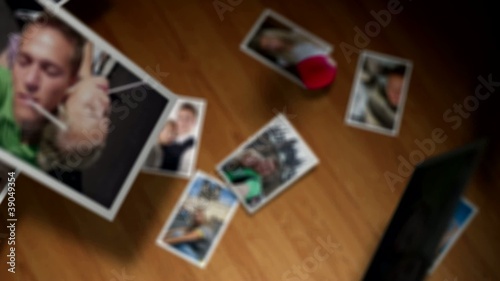 Romantic photos falling down