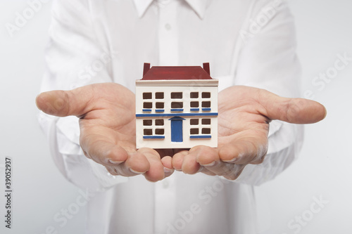house in human hands