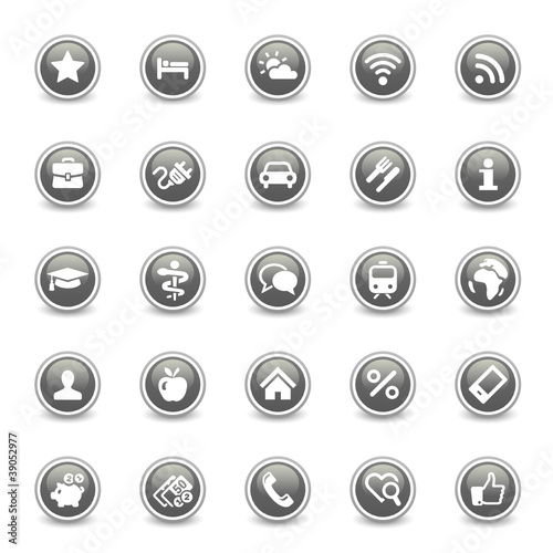 Black Web Buttons