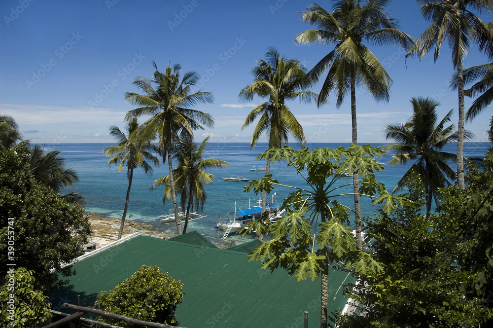 Sea view from Apo island, Philippines
