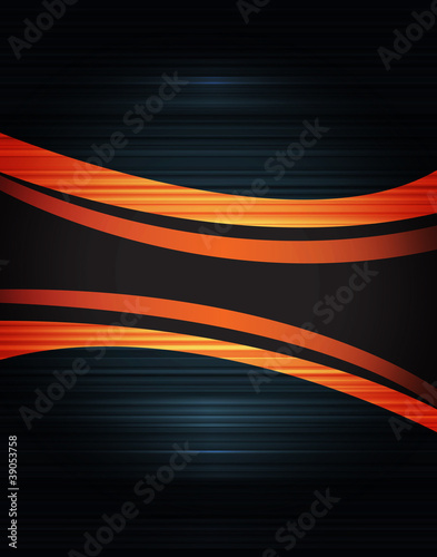 Dark design vector background with abstract lines