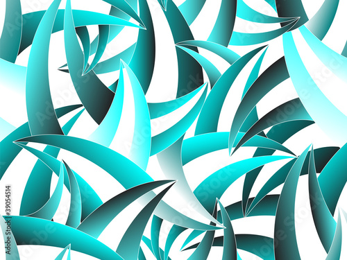 Turquoise spiky seamless pattern illustration