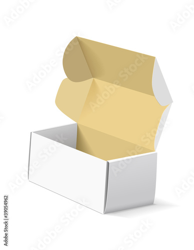 Packing box on white background.