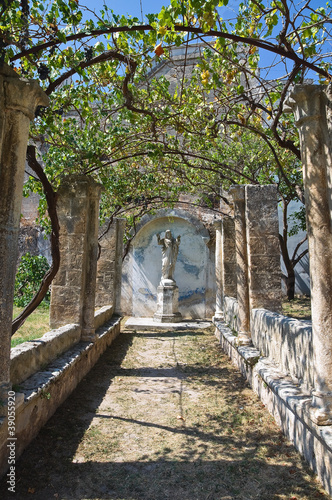 Mediterranean garden. Castle of Grottaglie. Puglia. Italy.