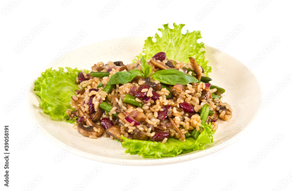 tasty rice with mushrooms tasty rice with mushrooms