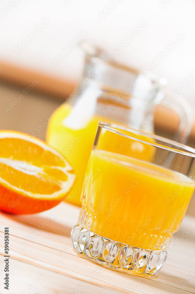 Glass Of Fresh Orange Juice Glass Of Fresh Orange Juice