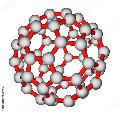 Fullerene C60 molecular structure