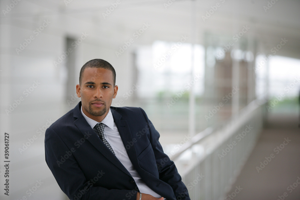 handsome Afro-American businessman handsome Afro-American businessman