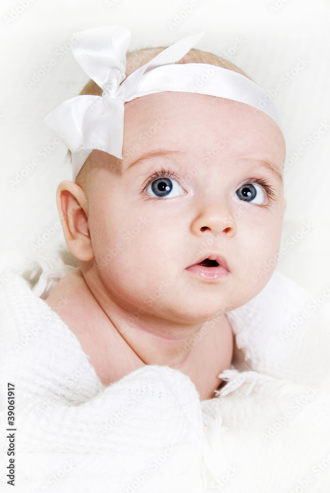 cute little baby. a large portrait of cute little baby. a large portrait of