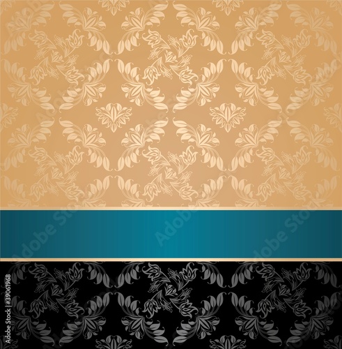 Seamless pattern, floral decorative background