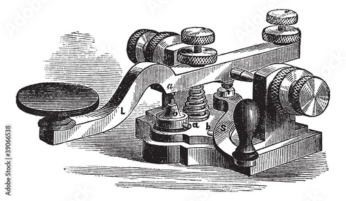 Fig. 8. Morse manipulator, vintage engraving. photo