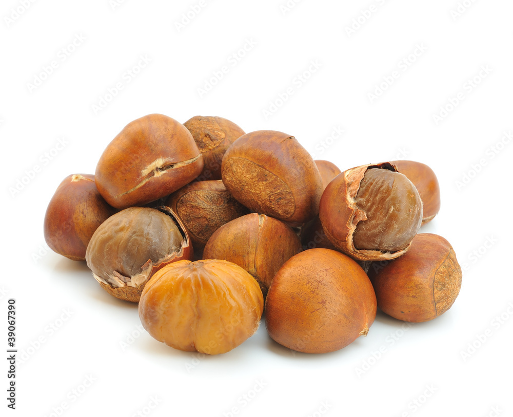 Nuts filberts isolated on white background Nuts filberts isolated on white background