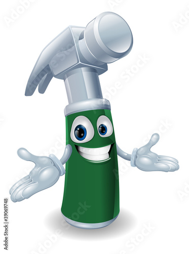 Hammer cartoon mascot