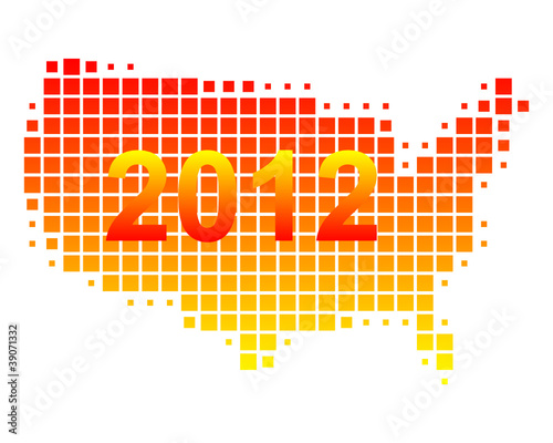Karte der USA 2012