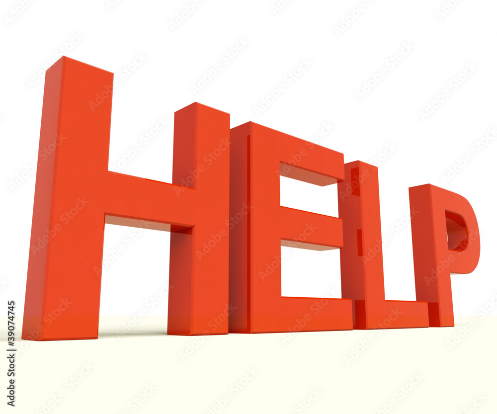 Help Letters As Symbol For Support And Advice Help Letters As Symbol For Support And Advice