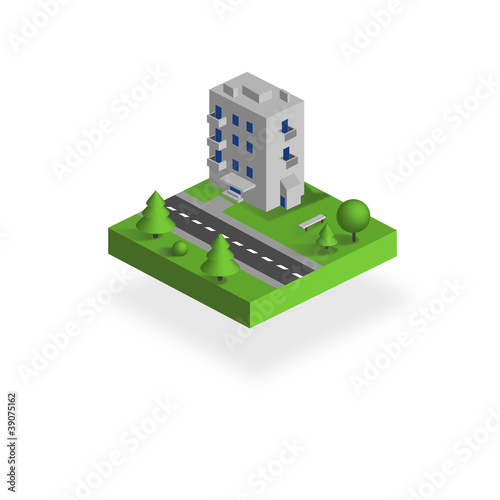 3d icon mit House