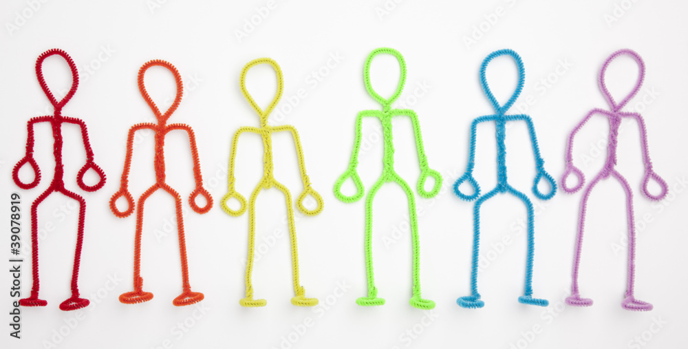 stick figures relaxing - standing with arms at sides stick figures relaxing - standing with arms at sides