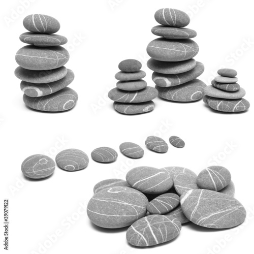 Balance stones, collage photo