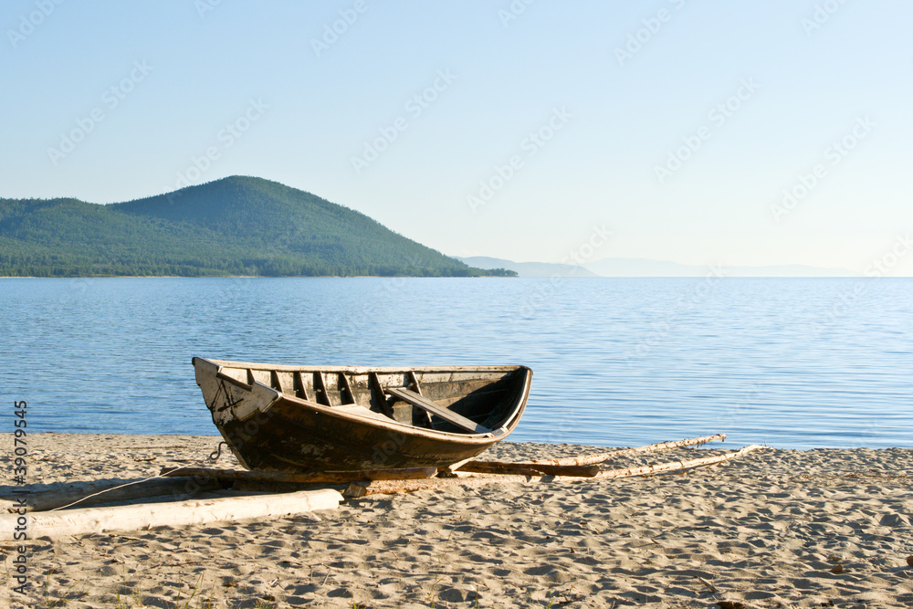 Fishermen boat in the coast