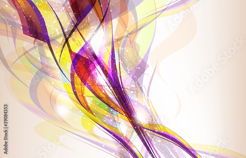 Abstract colorful background flow