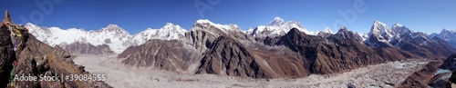 Cho Oyu, Everest, Lhotse, Nuptse from Gokyo-Ri photo