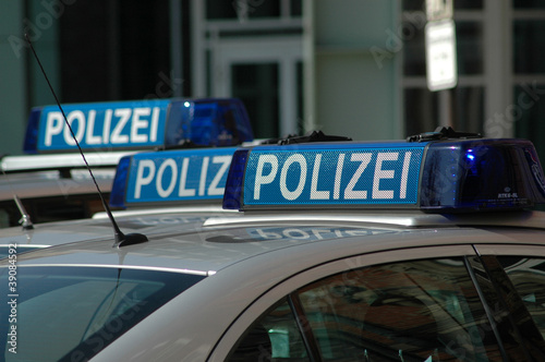 Polizei, Peterwagen, Streifenwagen, Blaulicht, Hamburg
