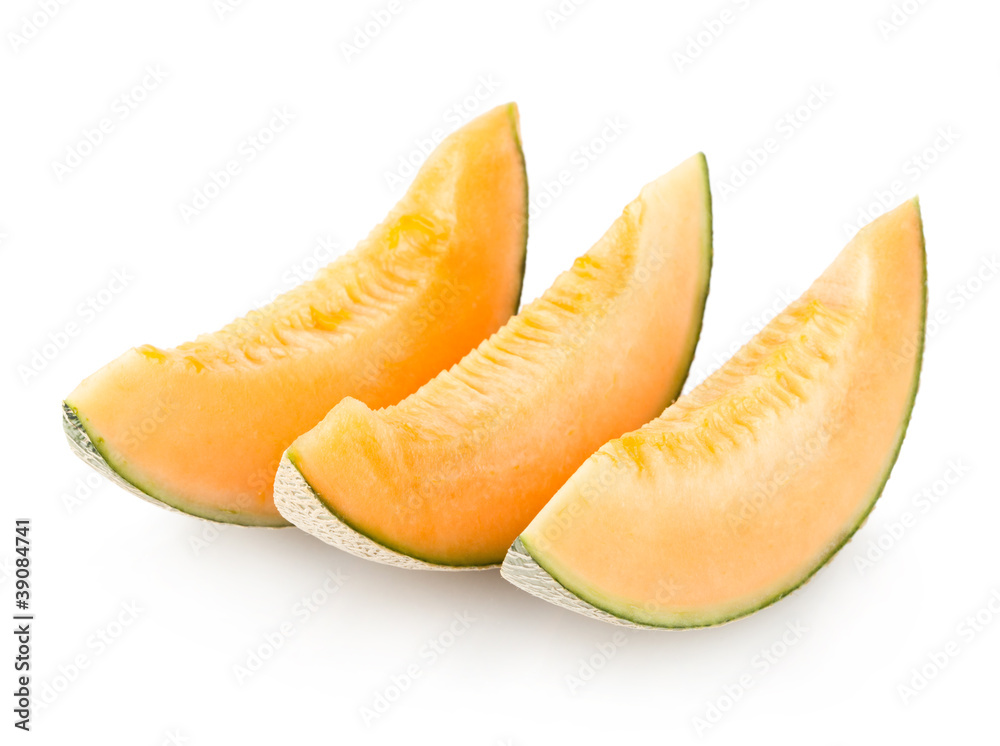 cantaloupe melon slices