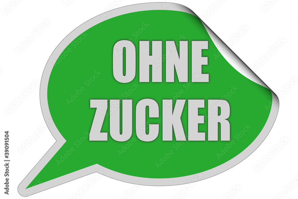 SP-Sticker grün curl oben OHNE ZUCKER SP-Sticker grün curl oben OHNE ZUCKER