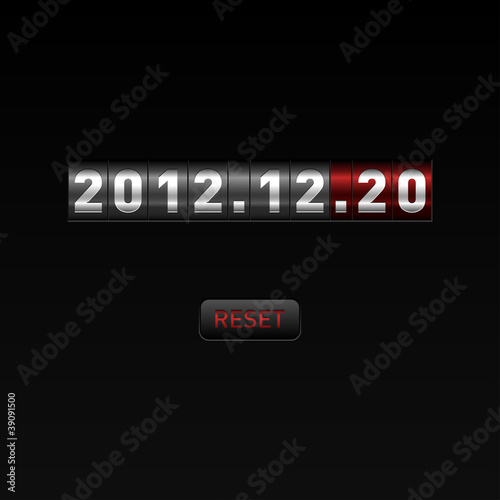 Fototapeta kuchenna 2012.12.20 Reset the world