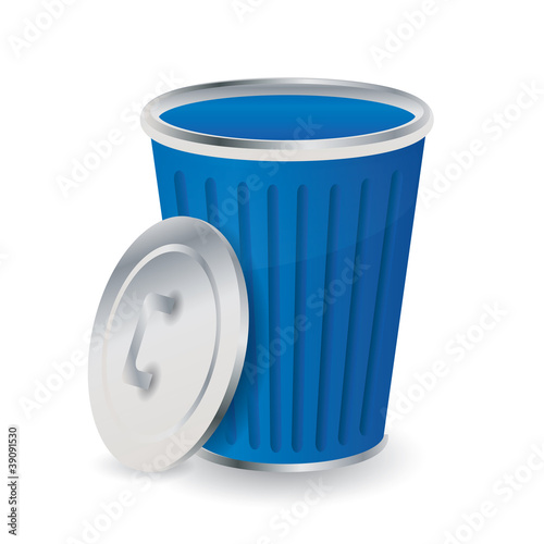 Trash can vector icon