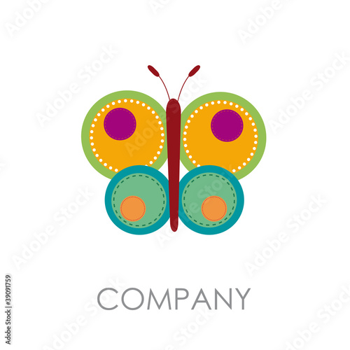 Logo modern butterfly # Vector