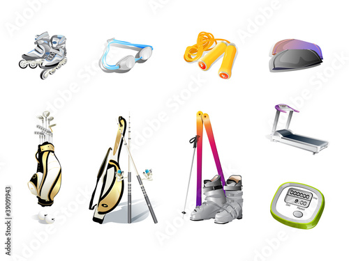 0504 Realistic Sport Icons
