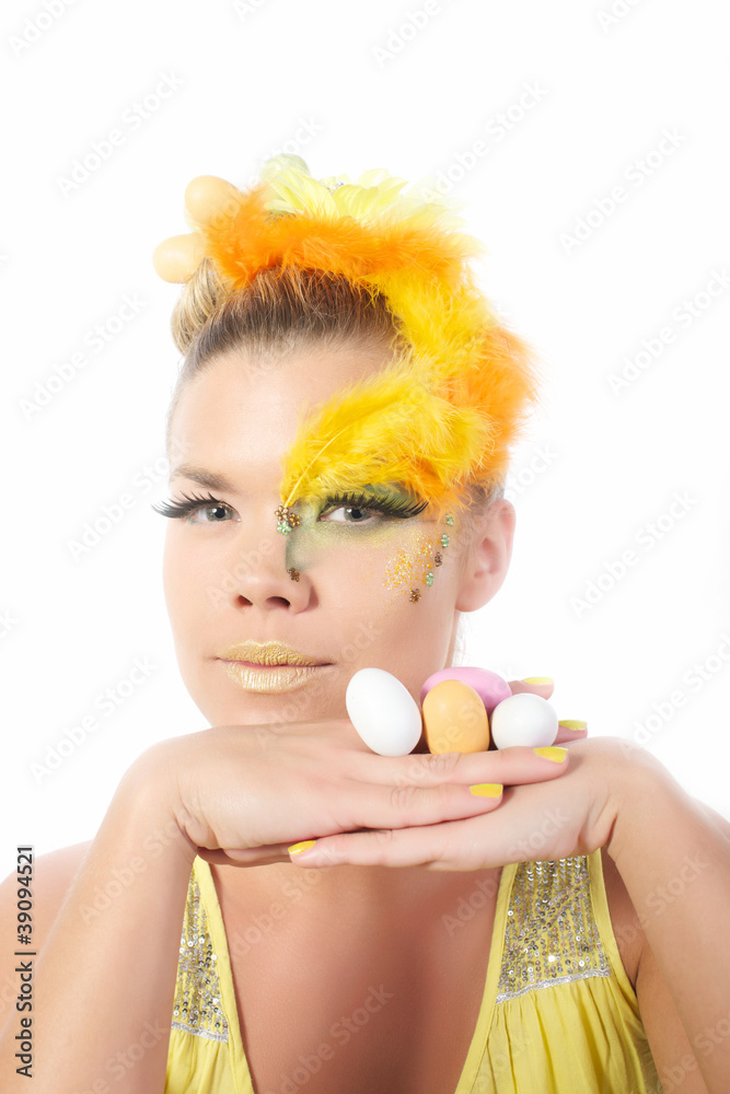 Fototapeta premium Easter girl