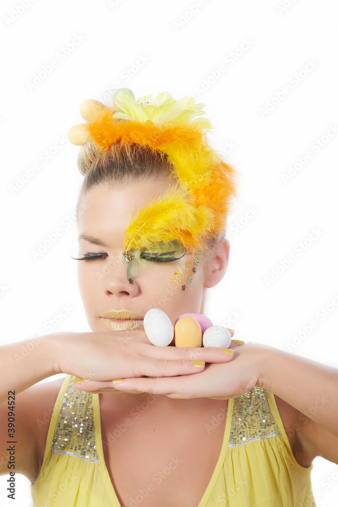 Fototapeta premium Easter girl