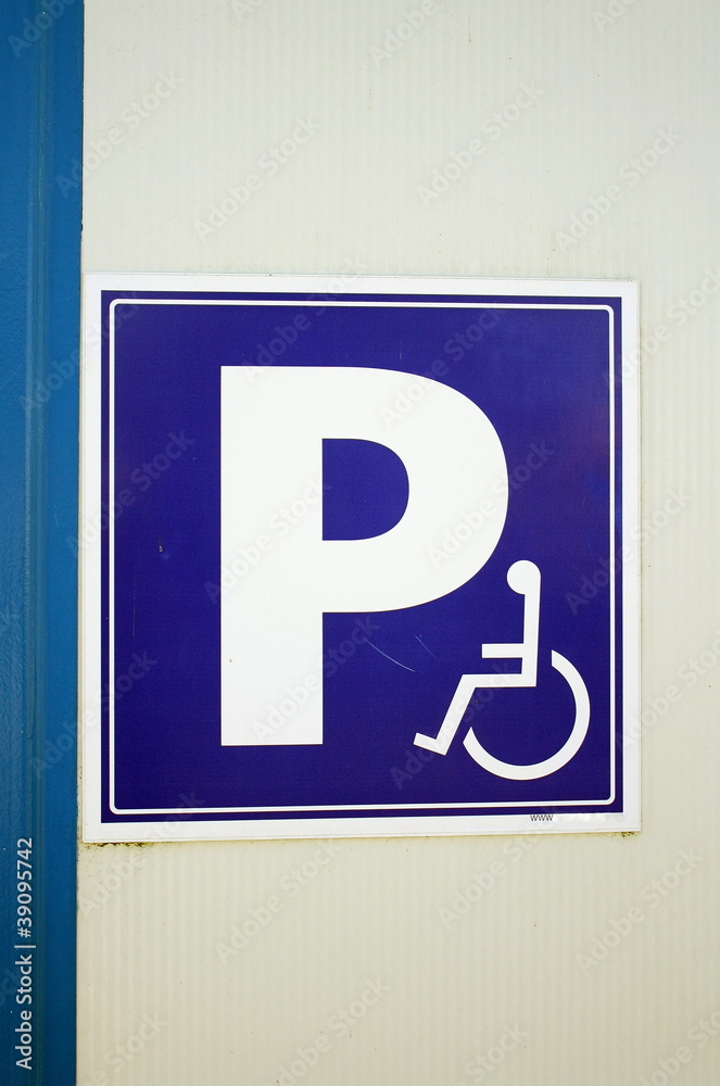 pancarte parking handicapé pancarte parking handicapé