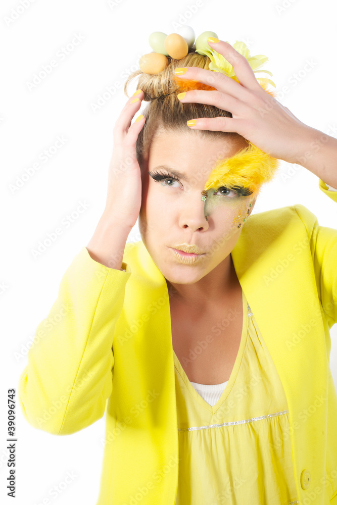 Fototapeta premium easter girl