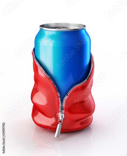 Soda can streaptease photo