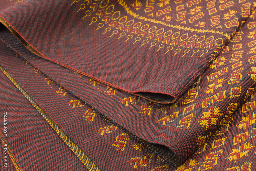 Handmade woven fabrics in thai Handmade woven fabrics in thai