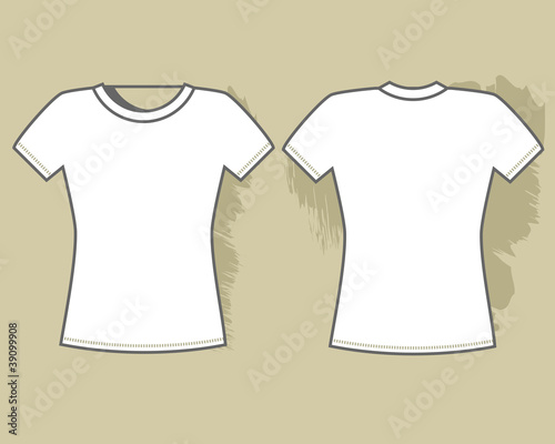 White t-shirt template